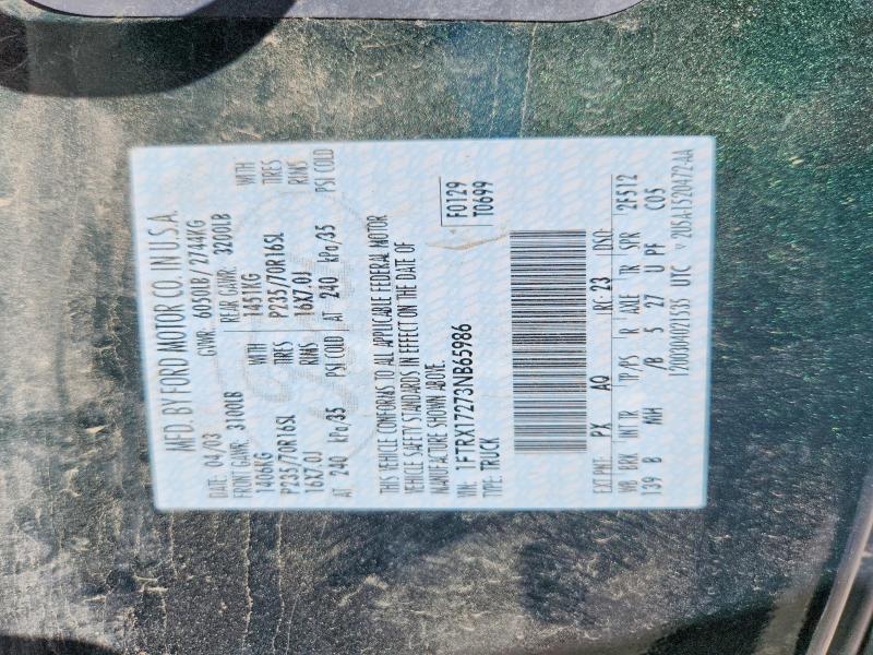 Продаж на аукціоні авто 2003 Ford F150, vin: 1FTRX17273NB65986, номер лоту: 56847906