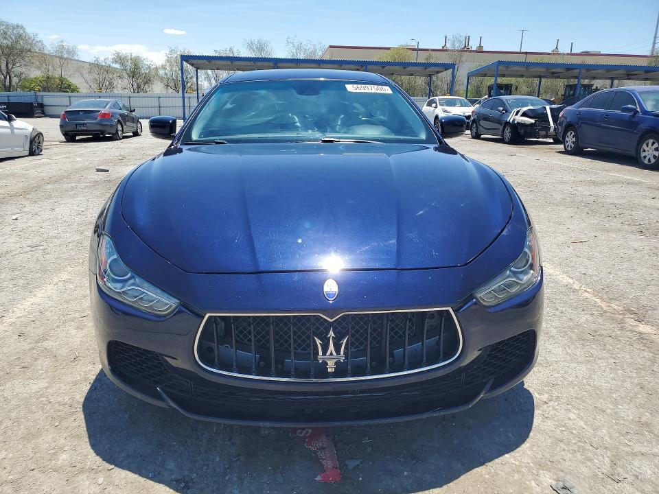 2016 Maserati Ghibli მანქანა იყიდება აუქციონზე, vin: ZAM57RSA1G1173599, აუქციონის ნომერი: 56997506