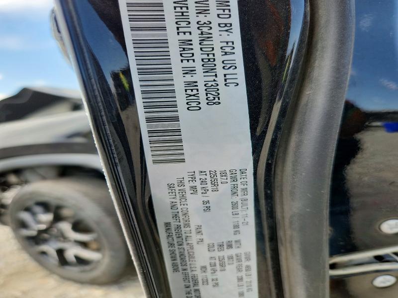 58583686 :رقم المزاد ، 3C4NJDFB0NT130258 vin ، 2022 Jeep Compass مزاد بيع