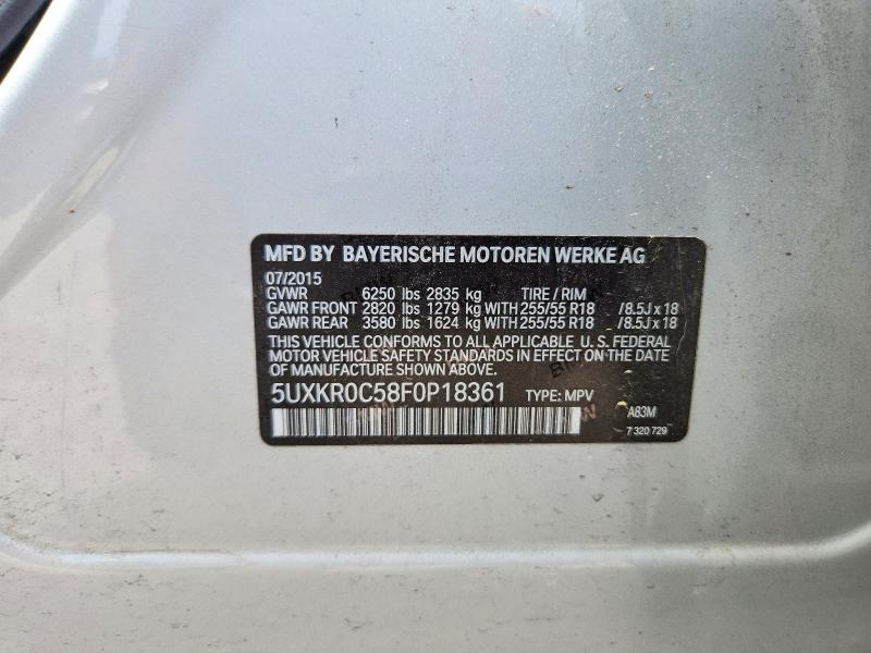 Продажа на аукционе авто 2015 Bmw X5, vin: 5UXKR0C58F0P18361, номер лота: 56837166