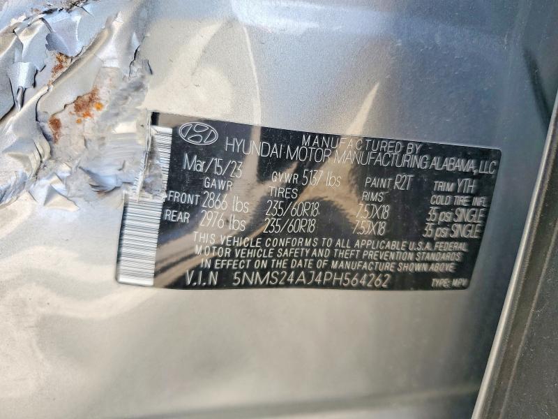 Продажа на аукционе авто 2023 Hyundai Santa Fe, vin: 5NMS24AJ4PH564262, номер лота: 56665126
