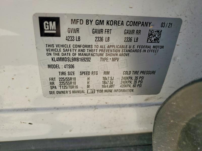 Продажа на аукционе авто 2021 Buick Encore Gx, vin: KL4MMDSL9MB169202, номер лота: 56970006