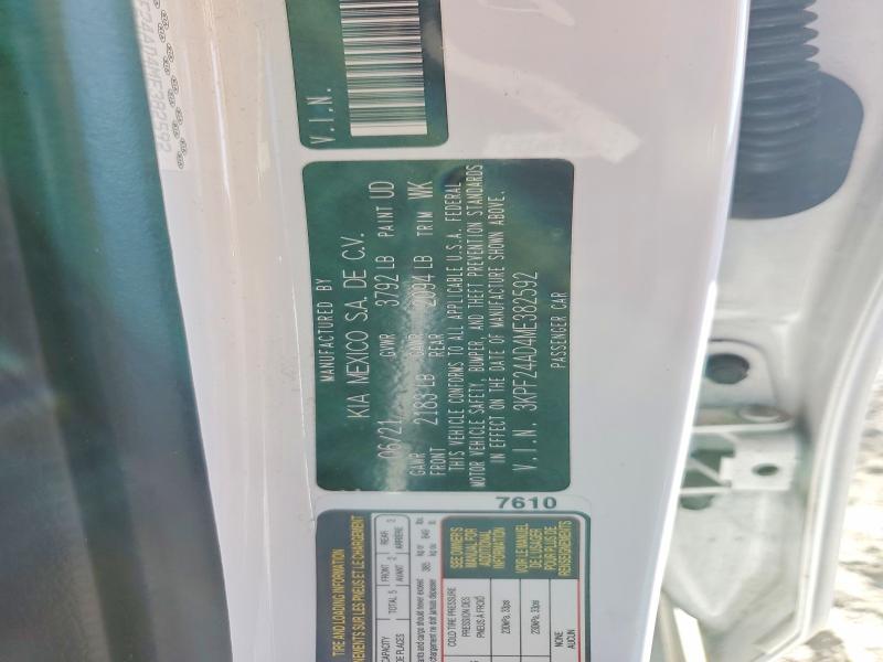 Продажа на аукционе авто 2021 Kia Forte, vin: 3KPF24AD4ME382592, номер лота: 56167826