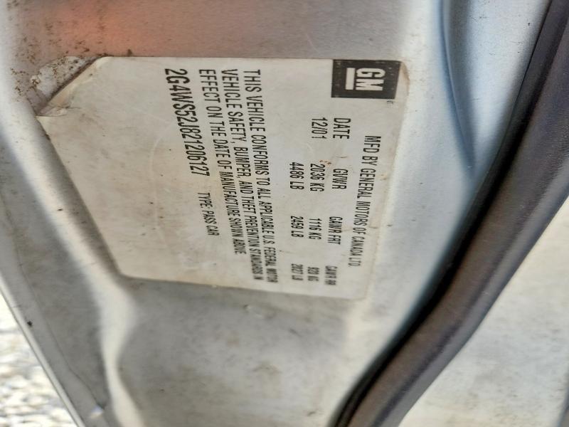 2002 Buick Century მანქანა იყიდება აუქციონზე, vin: 2G4WS52J821206127, აუქციონის ნომერი: 56167766