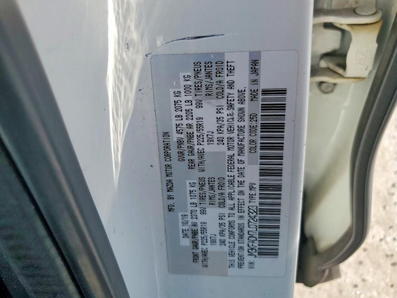 2020 Mazda Cx-5 მანქანა იყიდება აუქციონზე, vin: JM3KFADM7L0724323, აუქციონის ნომერი: 57030886