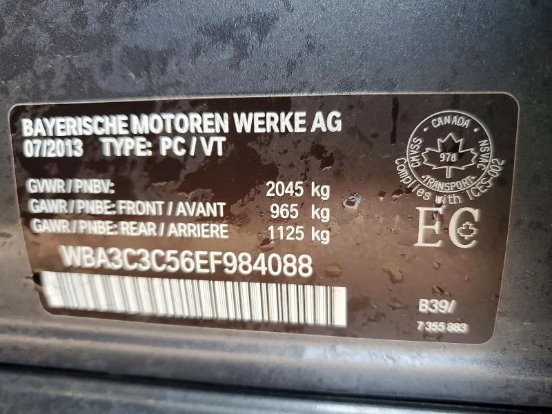 Продажа на аукционе авто 2014 Bmw 320, vin: WBA3C3C56EF984088, номер лота: 57552846
