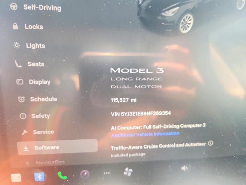 Продаж на аукціоні авто 2022 Tesla Model 3, vin: 5YJ3E1EB9NF289354, номер лоту: 58725386