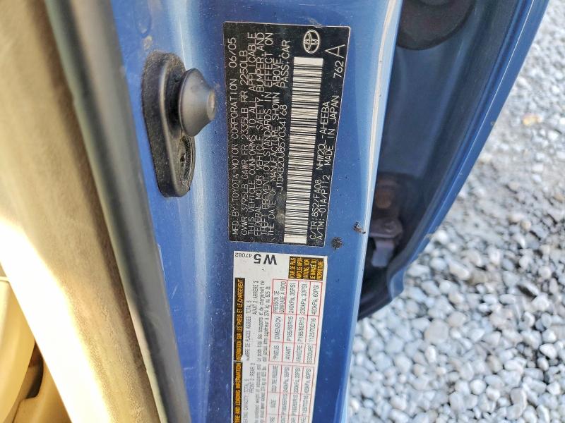 Aukcja sprzedaży 2005 Toyota Prius, vin: JTDKB20U857034168, numer aukcji: 58968666