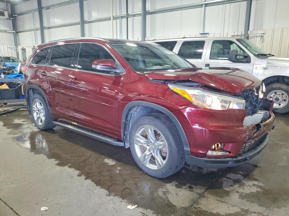 2015 Toyota Highlander მანქანა იყიდება აუქციონზე, vin: 5TDDKRFH3FS114450, აუქციონის ნომერი: 58549666