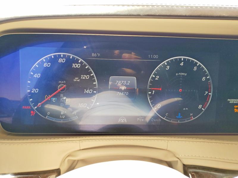 2018 Mercedes-benz S მანქანა იყიდება აუქციონზე, vin: WDDUG8DB1JA398585, აუქციონის ნომერი: 55621366