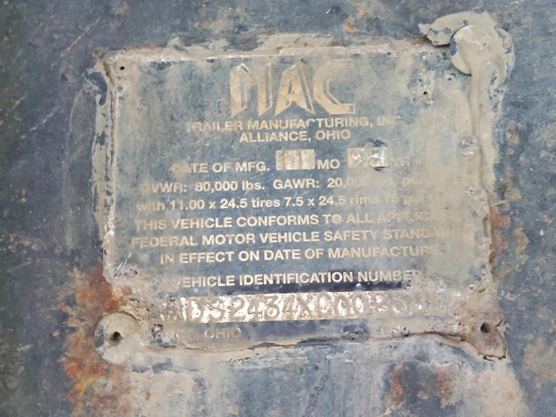 Auction sale of the 1999 Mac Unknown, vin: 5MADS2434XC002301, lot number: 54978376