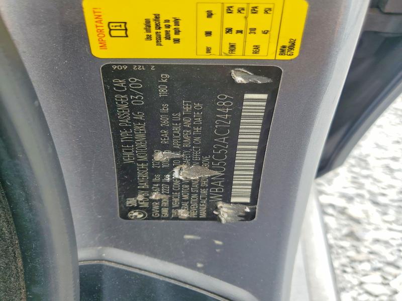 Продаж на аукціоні авто 2010 Bmw 528, vin: WBANU5C52AC124489, номер лоту: 56450826