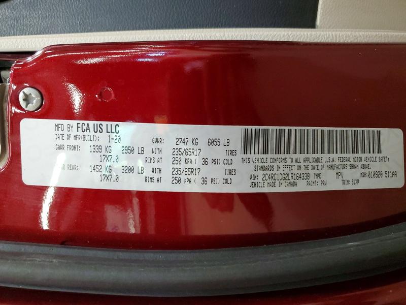 Продаж на аукціоні авто 2020 Chrysler Voyager, vin: 2C4RC1DG2LR164338, номер лоту: 57661826