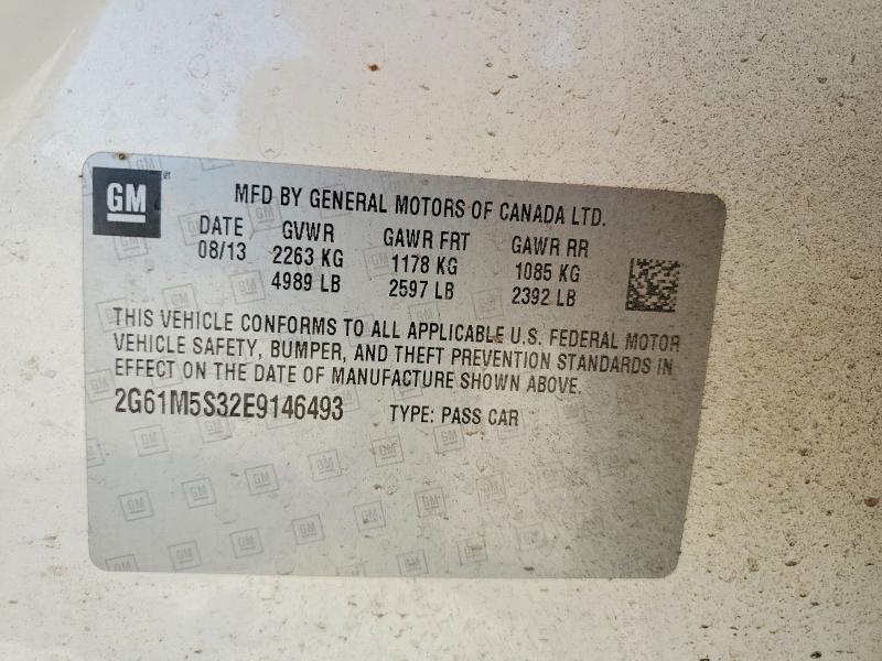 Aukcja sprzedaży 2014 Cadillac Xts, vin: 2G61M5S32E9146493, numer aukcji: 58639176