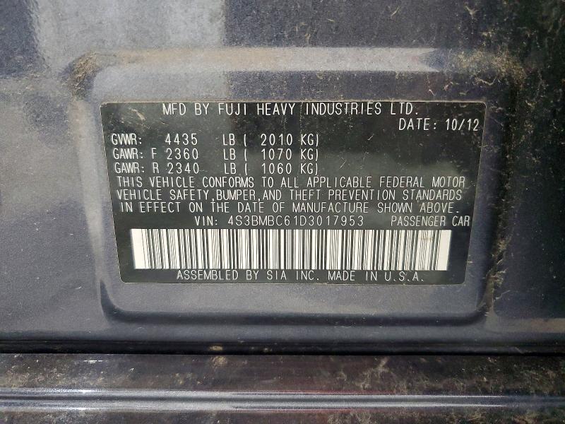 Продажа на аукционе авто 2013 Subaru Legacy, vin: 4S3BMBC61D3017953, номер лота: 56196206