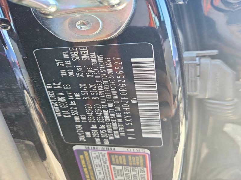 2024 Kia Sorento მანქანა იყიდება აუქციონზე, vin: 5XYRHDJF0RG256527, აუქციონის ნომერი: 56363496