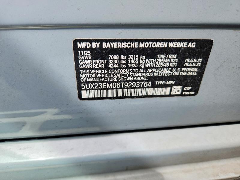 57251736 :رقم المزاد ، 5UX23EM06T9293764 vin ، 2026 Bmw X7 مزاد بيع