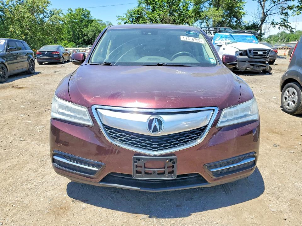 Продажа на аукционе авто 2016 Acura Mdx, vin: 5FRYD4H49GB053974, номер лота: 57416706