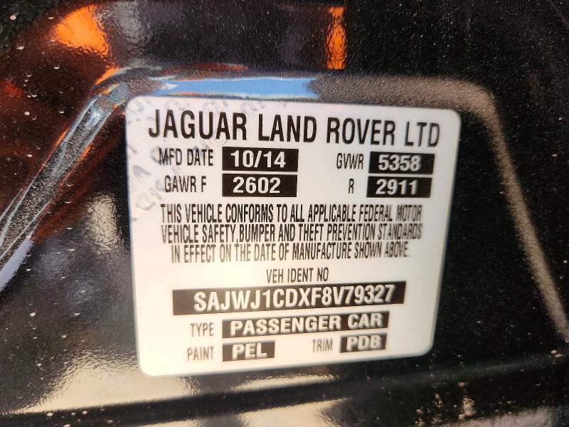 Продаж на аукціоні авто 2015 Jaguar Xj, vin: SAJWJ1CDXF8V79327, номер лоту: 58235536