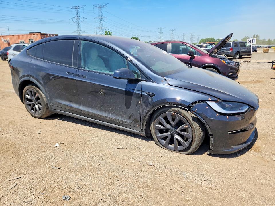55780226 :رقم المزاد ، 7SAXCDE51SF466125 vin ، 2025 Tesla Model X مزاد بيع