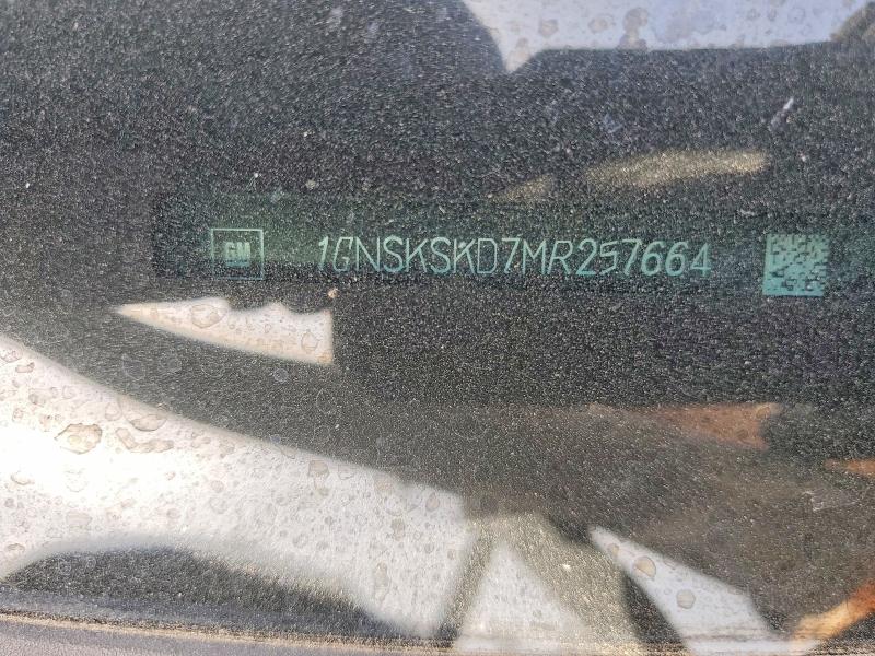 Продажа на аукционе авто 2021 Chevrolet Tahoe, vin: 1GNSKSKD7MR257664, номер лота: 58199676