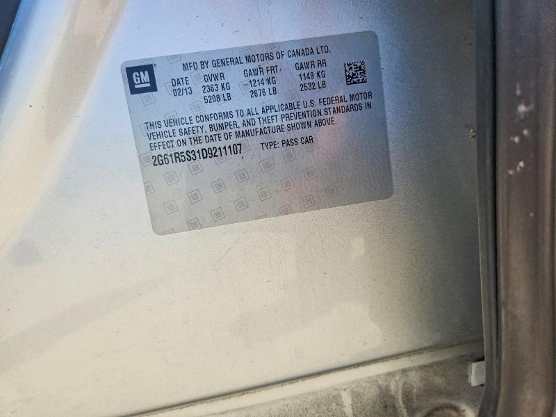2013 Cadillac Xts მანქანა იყიდება აუქციონზე, vin: 2G61R5S31D9211107, აუქციონის ნომერი: 55955436