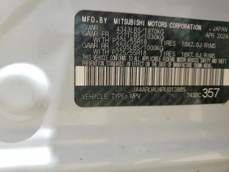 Продаж на аукціоні авто 2024 Mitsubishi Outlander Sport, vin: JA4ARUAU4RU013885, номер лоту: 58640816