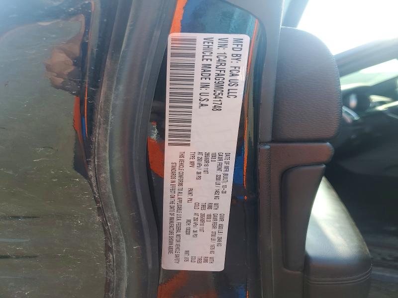 Продажа на аукционе авто 2021 Jeep Grand Cherokee, vin: 1C4RJFAG9MC541748, номер лота: 56748166