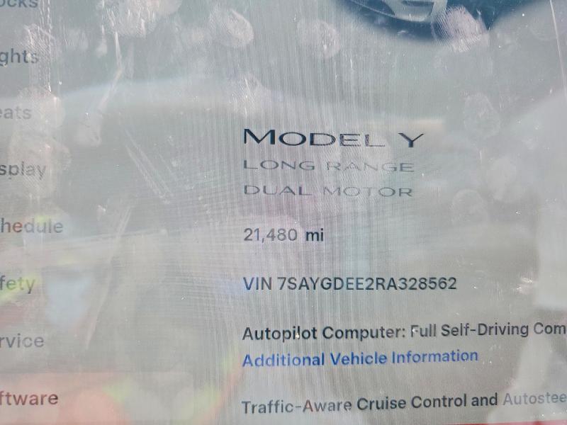 Aukcja sprzedaży 2024 Tesla Model Y, vin: 7SAYGDEE2RA328562, numer aukcji: 56325226