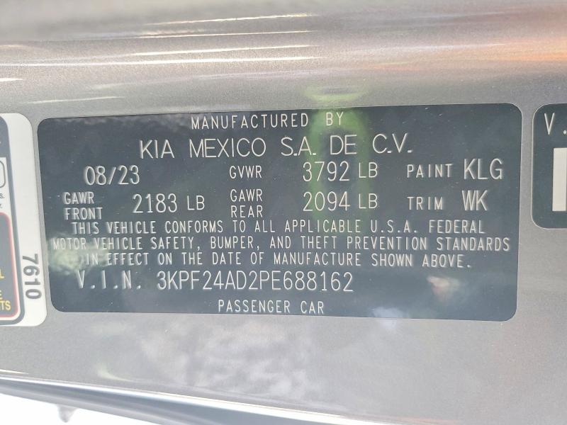 Aukcja sprzedaży 2023 Kia Forte, vin: 3KPF24AD2PE688162, numer aukcji: 57342156