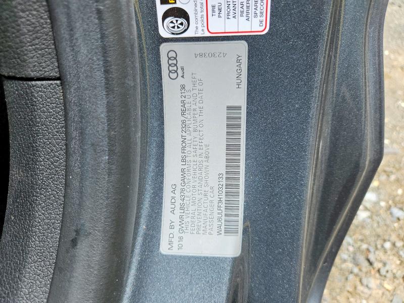 Aukcja sprzedaży 2017 Audi A3, vin: WAU6ULFF3H1032133, numer aukcji: 56346966