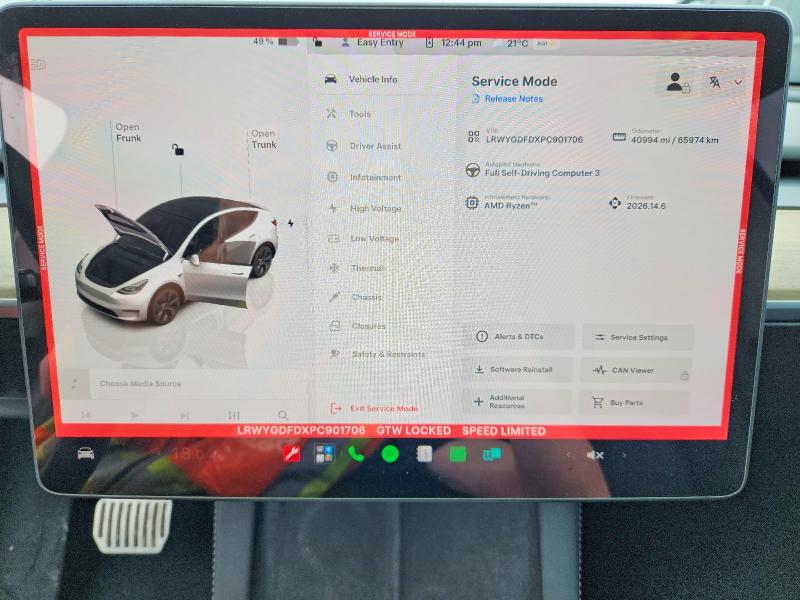 Продаж на аукціоні авто 2023 Tesla Model Y, vin: LRWYGDFDXPC901706, номер лоту: 56420876