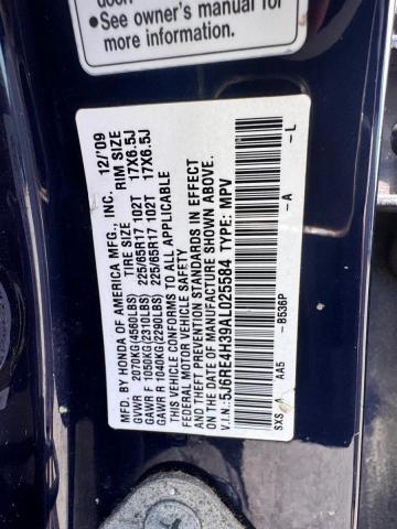 Aukcja sprzedaży 2010 Honda Cr-v, vin: 5J6RE4H39AL025584, numer aukcji: 57744316