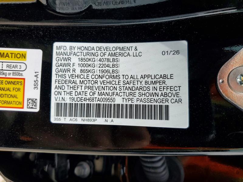 Продажа на аукционе авто 2026 Acura Integra, vin: 19UDE4H68TA009550, номер лота: 58020876