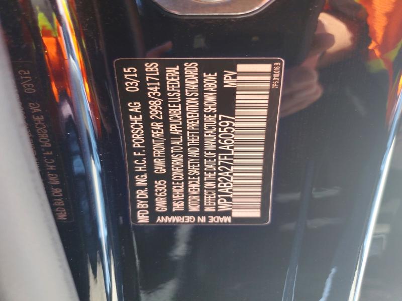 Продаж на аукціоні авто 2015 Porsche Cayenne, vin: WP1AB2A27FLA60597, номер лоту: 57365236