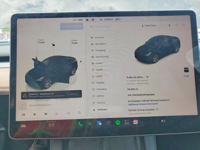 58272086 :رقم المزاد ، 7SAYGDEE3PF884606 vin ، 2023 Tesla Model Y مزاد بيع