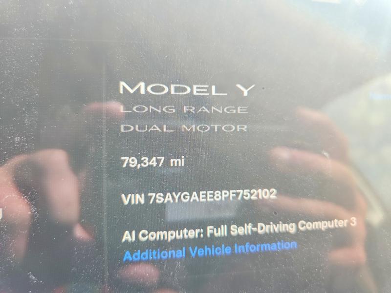 Продажа на аукционе авто 2023 Tesla Model Y, vin: 7SAYGAEE8PF752102, номер лота: 56777976