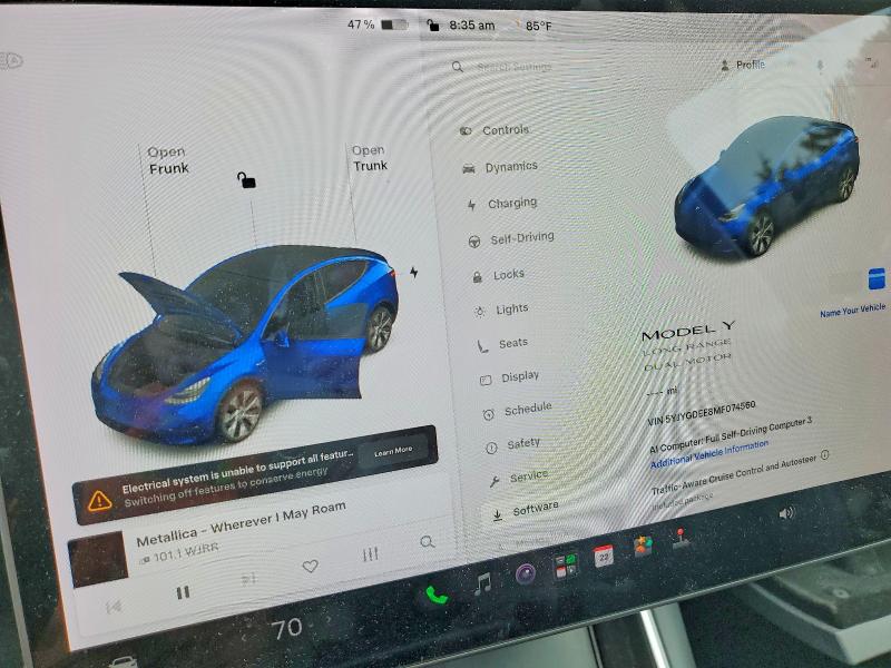Продаж на аукціоні авто 2021 Tesla Model Y, vin: 5YJYGDEE8MF074560, номер лоту: 57296666