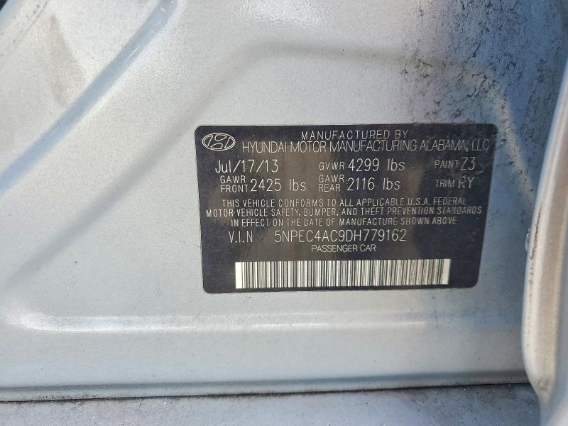 Продажа на аукционе авто 2013 Hyundai Sonata, vin: 5NPEC4AC9DH779162, номер лота: 56986856