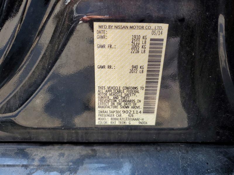 Aukcja sprzedaży 2014 Nissan Altima, vin: 1N4AL3AP3EC902114, numer aukcji: 56187426