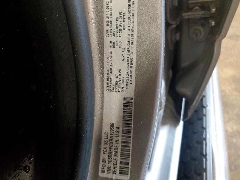 Продажа на аукционе авто 2024 Ram 1500, vin: 1C6RRFFGXRN199506, номер лота: 56985116