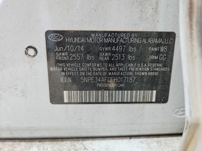 Aukcja sprzedaży 2015 Hyundai Sonata, vin: 5NPE34AF0FH017187, numer aukcji: 56874156