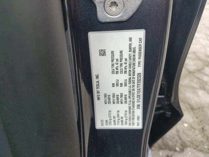 Aukcja sprzedaży 2026 Tesla Model 3, vin: 5YJ3E1EA7TF202328, numer aukcji: 58846776