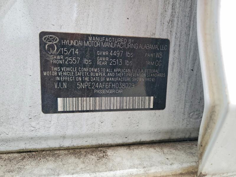 Продаж на аукціоні авто 2015 Hyundai Sonata, vin: 5NPE24AF6FH038029, номер лоту: 56038436