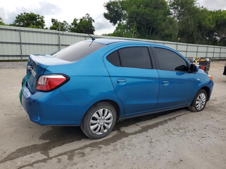 2022 Mitsubishi Mirage მანქანა იყიდება აუქციონზე, vin: ML32FUFJ4NHF07223, აუქციონის ნომერი: 55597146