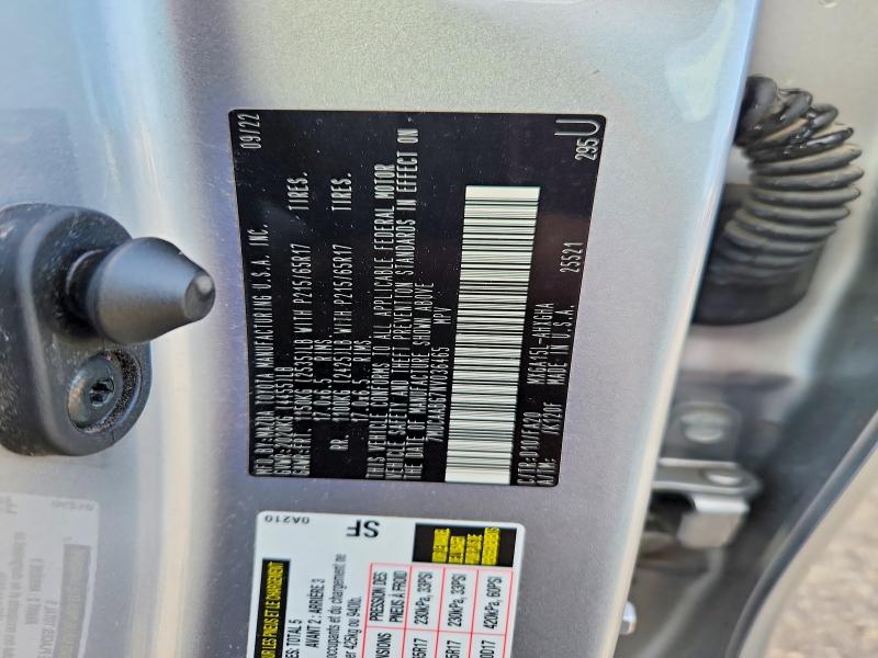 58039896 :رقم المزاد ، 7MUCAABG7NV036465 vin ، 2022 Toyota Corolla Cross مزاد بيع