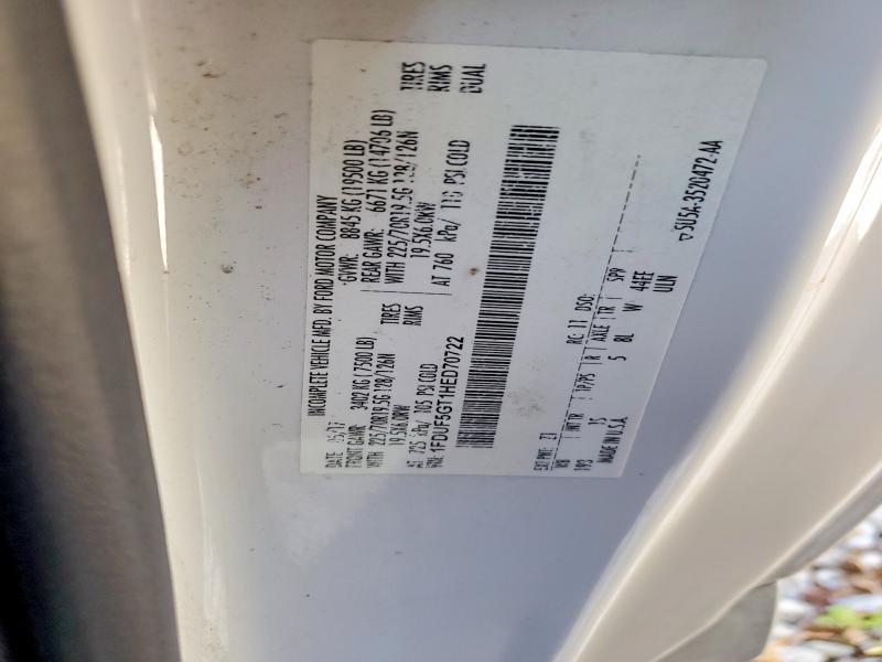55148856 :رقم المزاد ، 1FDUF5GT1HED70722 vin ، 2017 Ford F550 مزاد بيع