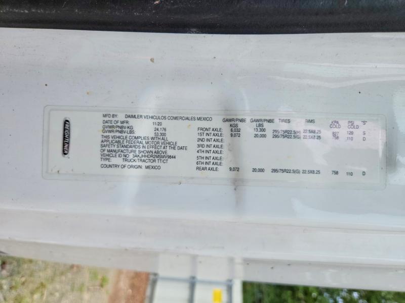 2021 Freightliner Cascadia 126 მანქანა იყიდება აუქციონზე, vin: 3AKJHHDR2MSMV9844, აუქციონის ნომერი: 65241556