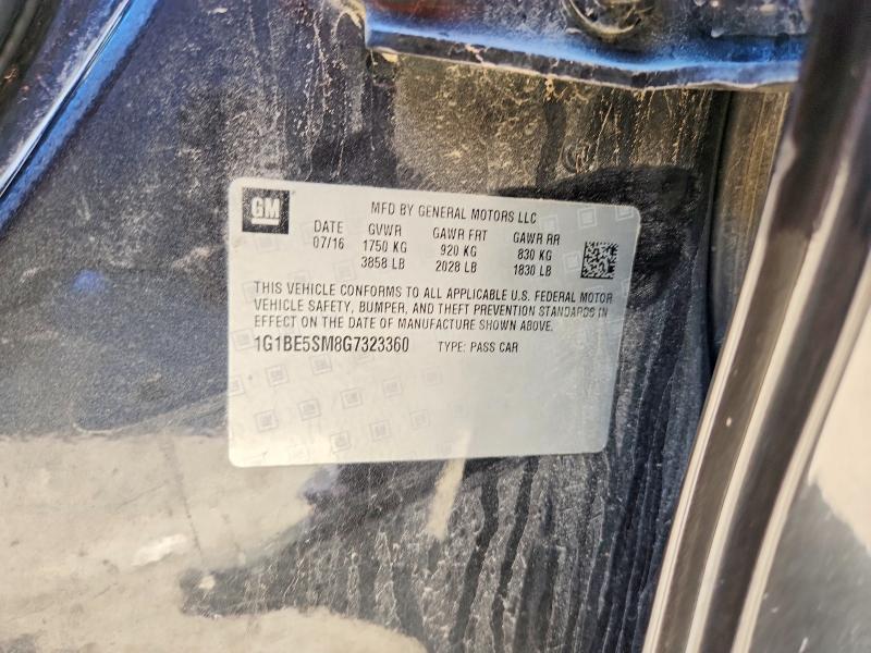 Продаж на аукціоні авто 2016 Chevrolet Cruze, vin: 1G1BE5SM8G7323360, номер лоту: 56671896