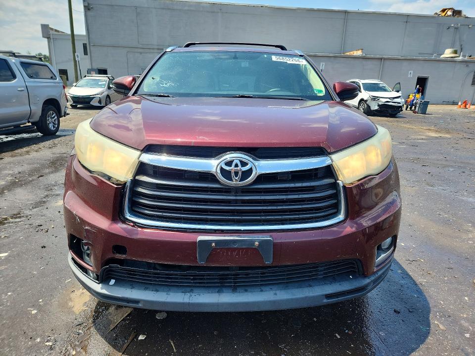 2015 Toyota Highlander მანქანა იყიდება აუქციონზე, vin: 5TDDKRFH3FS134407, აუქციონის ნომერი: 56852266